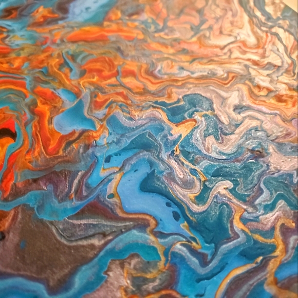 16x20 Marble Fluid Art - Picture 2 of 2